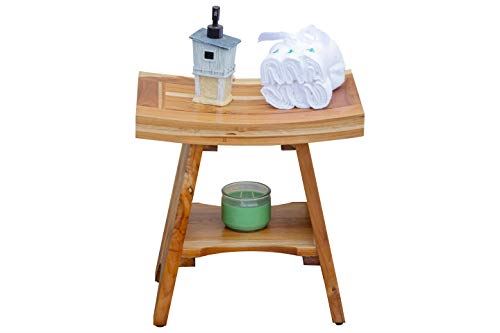 Serenity Shower Stool, 18′′, Natural