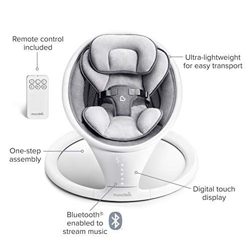Bluetooth Enabled Lightweight Baby Swing