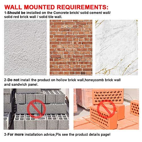 ONETWOFIT Multifunctional Wall Mounted Pull Up Bar Power Tower Set Chin Up Station Home Gym- Black & Red