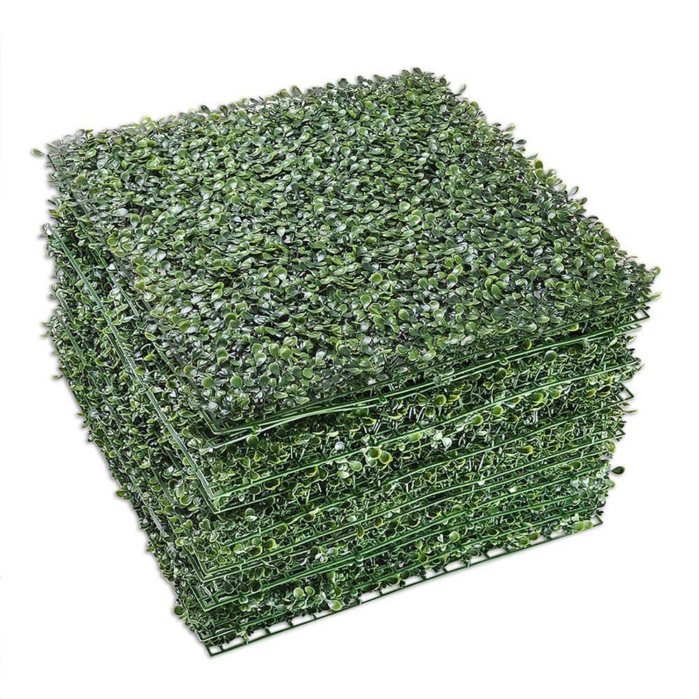12pcs 20×20 inch Artificial Boxwood Hedge Privacy Fencing Screen