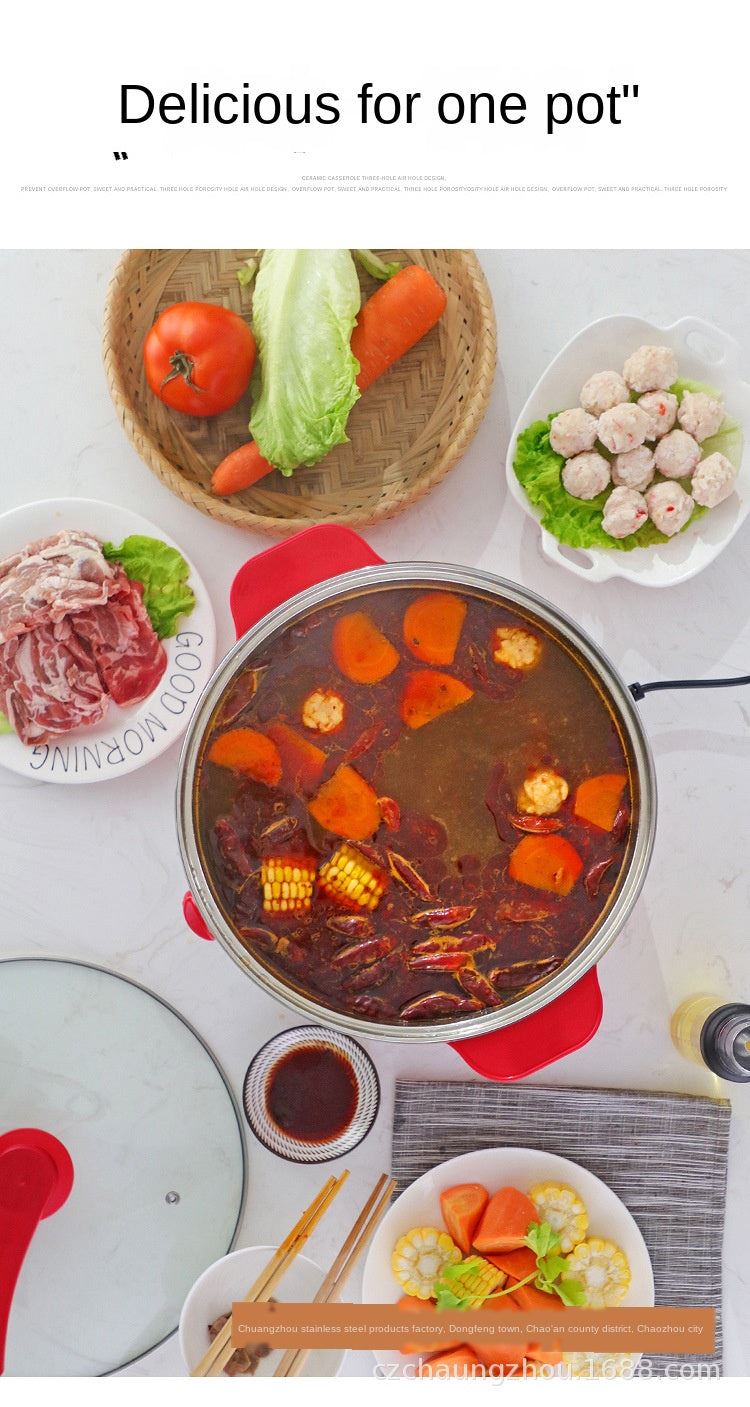 Stainless Steel Electric Food Steamer Pot Stainless  Pan Rice Bun Steamer Steam Cooker Instant