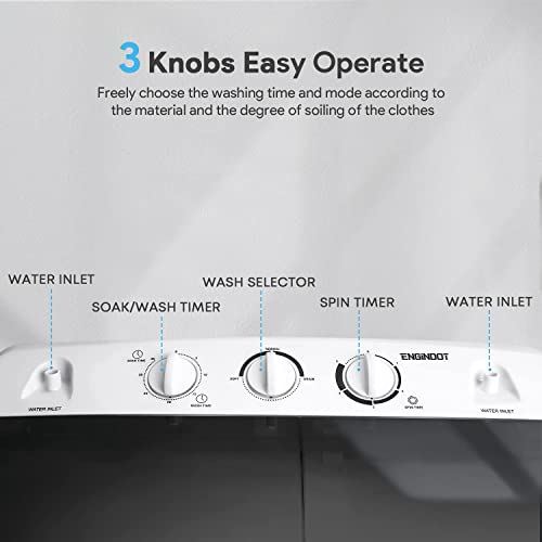 Dryer Combo w/11 lbs Wash and 6.6 lbs Spin Cycle, Soak Function, 1700 Rpm