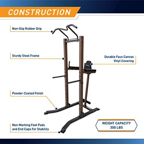 Steelbody Strength Training Power Tower Pull Up & Dip Station