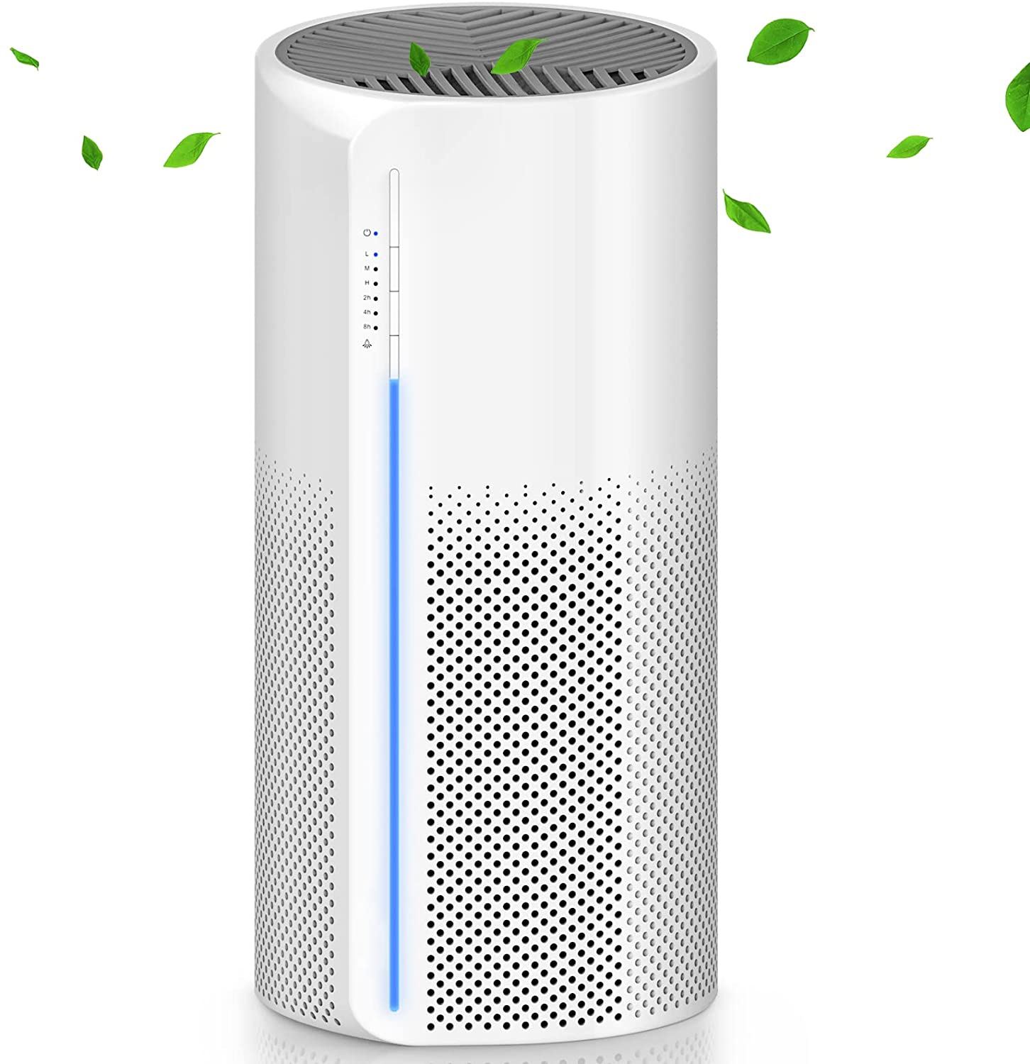 True HEPA Air Purifiers for Home For Smoke, Dust, Dander, Hair, Smell, 3 Filtration System for bedroom