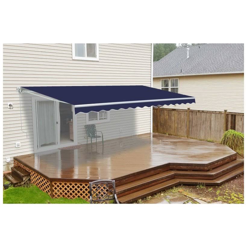 Aleko FAB20X10BLUE30 Retractable Awning Fabric Replacement 20 x 10 Feet Blue