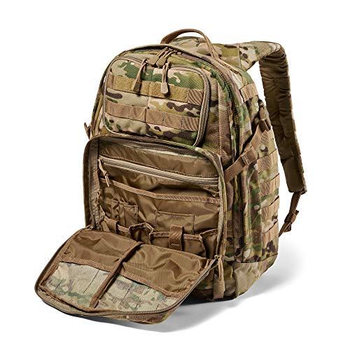 5.11 Tactical Backpack ?Rush 24 2.0 ?Military Molle Pack, CCW and Laptop Compartment, 37 Liter, Medium, Style 56563 ? Multicam