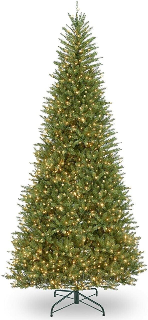 12′ Narrow New Balsam Pre-Lit Artificial Christmas Tree