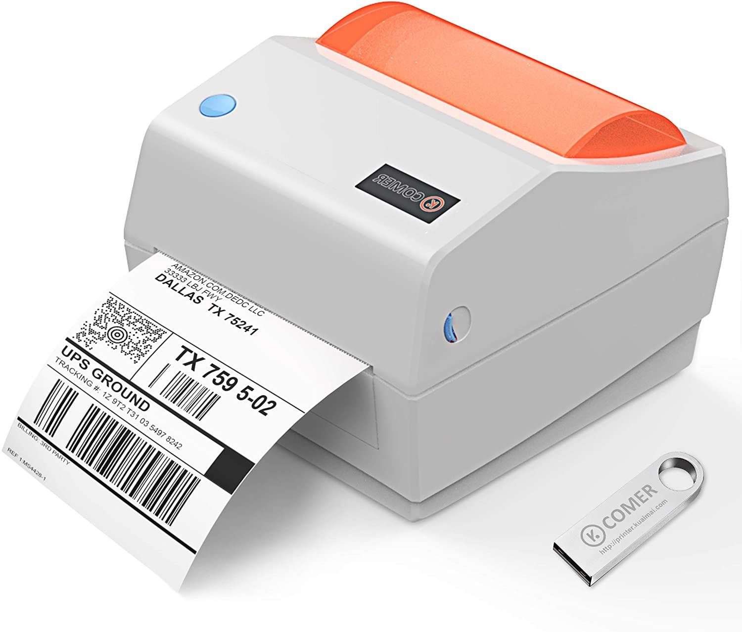 Comer Shipping Label Printer 4×6 -Commercial Direct Thermal Printer