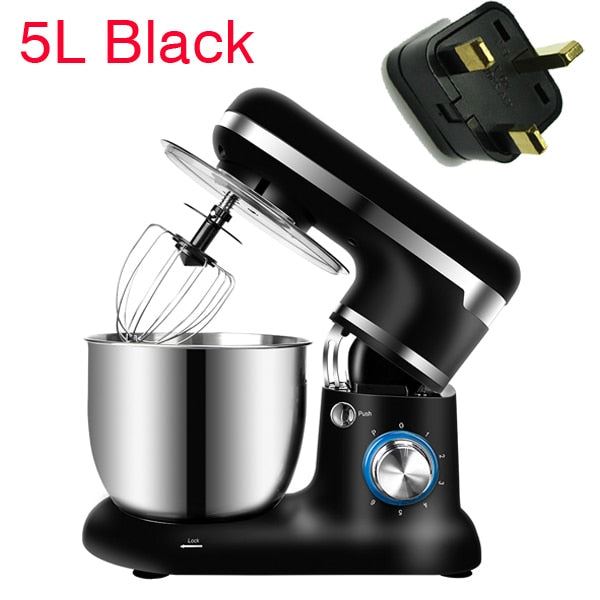 Stand Mixer Stainless Steel Bowl 6-speed Kitchen Food Blender Cream Egg Whisk Cake Dough Kneader