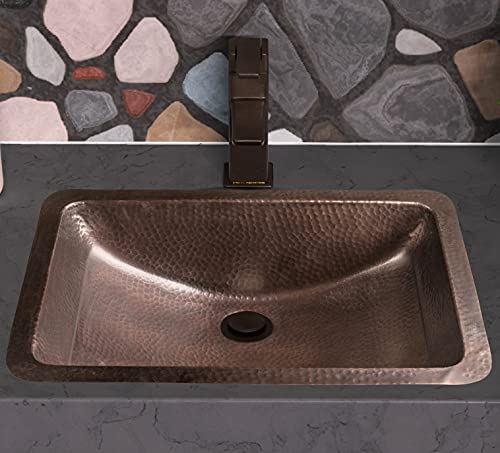 Hand Hammered Venetian Dual Mount Sink (21 inches), (Rectangle)