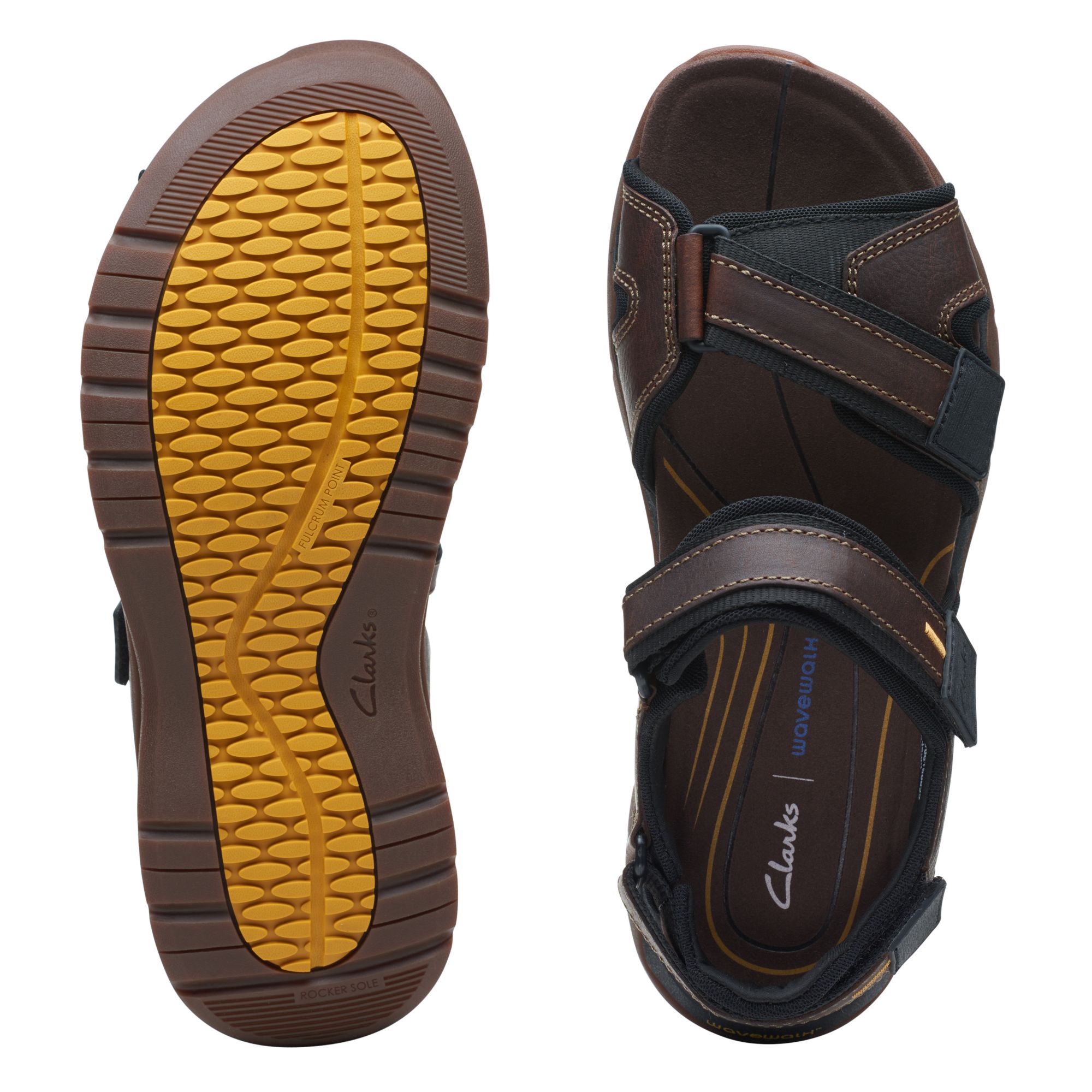 Men Sandals Wave2.0 Jaunt Dark Tan Lea