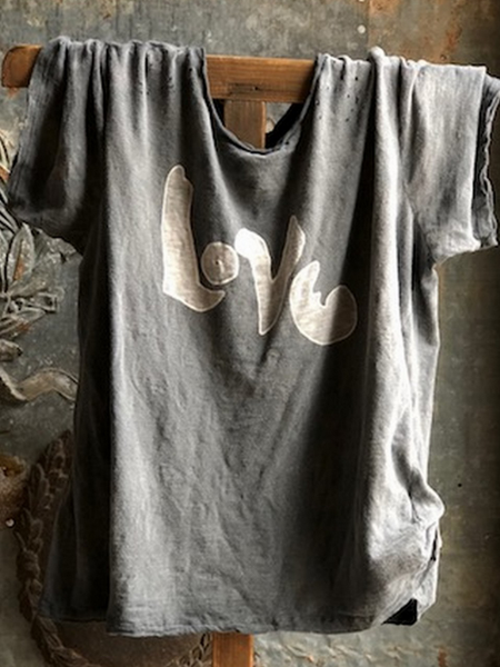 Letter Casual Shirts & Tops