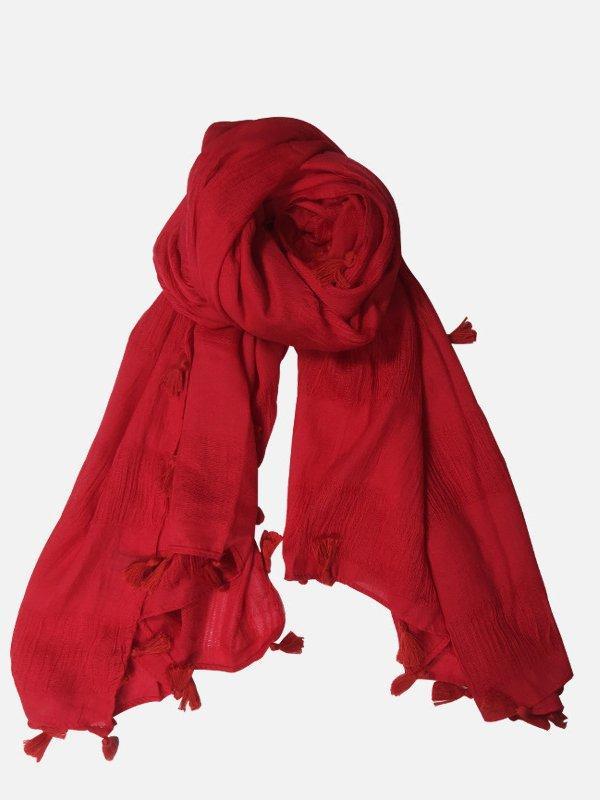 Cotton Linen Scarf Korean Tassel Wild Scarf