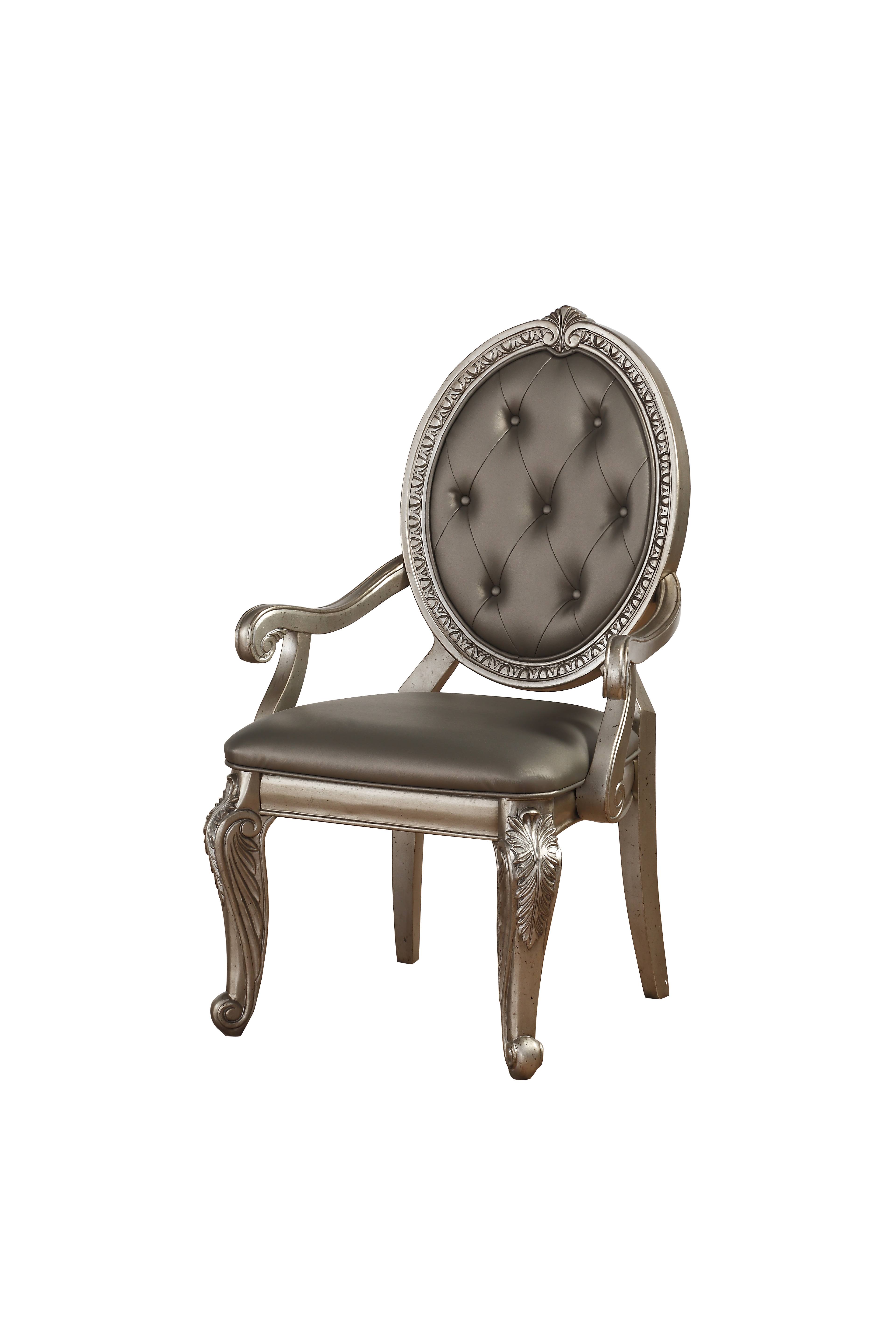 Acme Northville Arm Chair Antique Champagne - Set of 2