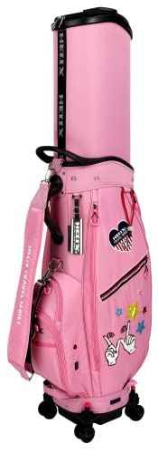 Helix Women��s Golf Bag with Wheels, Retractable Golf Cart Bag for Ladies, Easy to Carry
