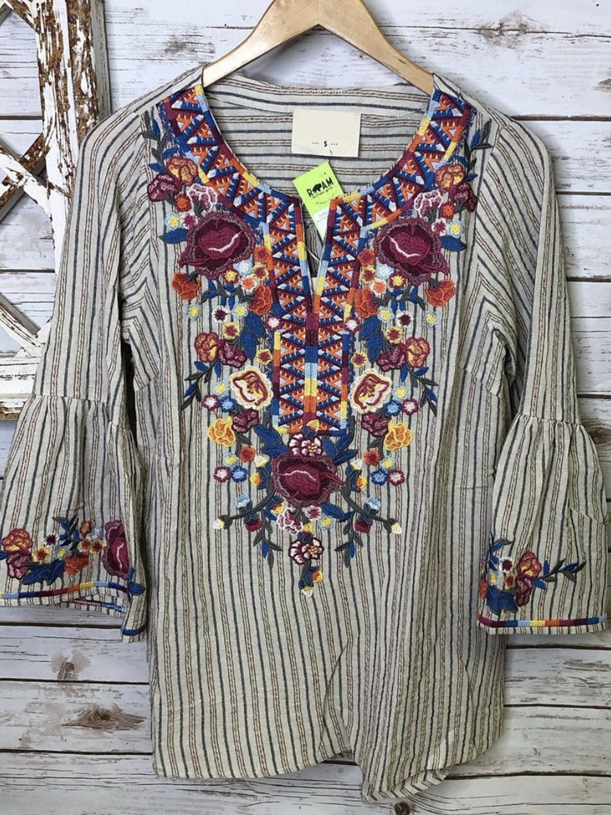 Boho Romantic Garden Shift Shirts & Tops