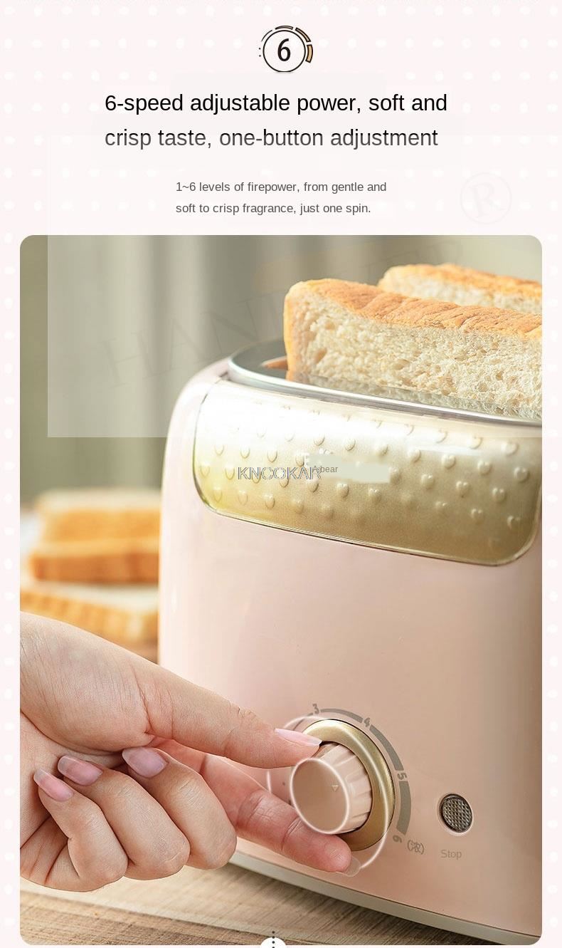 Electric Toaster Household Automatic Bread Baking Maker Breakfast Machine
