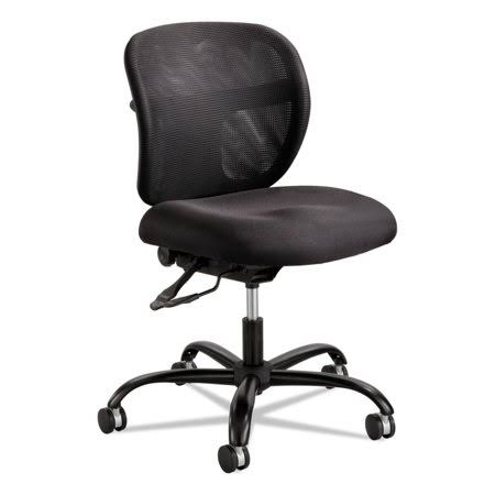 Safco Products Vue Intensive-Use Mesh Task Chair, Supports Up to 500 lbs., Black Seat/Black BACK, Black Base SAF3397BL