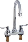 Lavatory Faucet with Lever Handles, Chrome