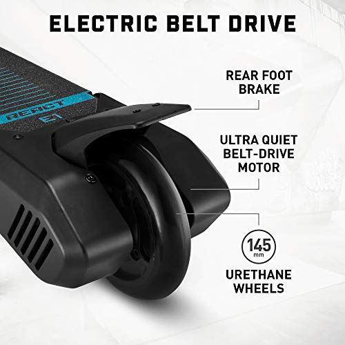 Mongoose React Electric Kids Scooter, Boys & Girls Ages 8+, Max Rider