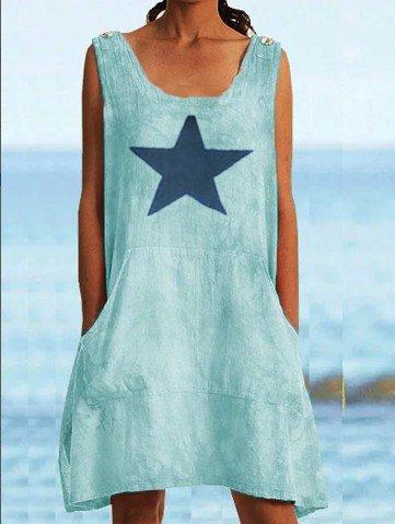 Sleeveless Crew Neck Dresses
