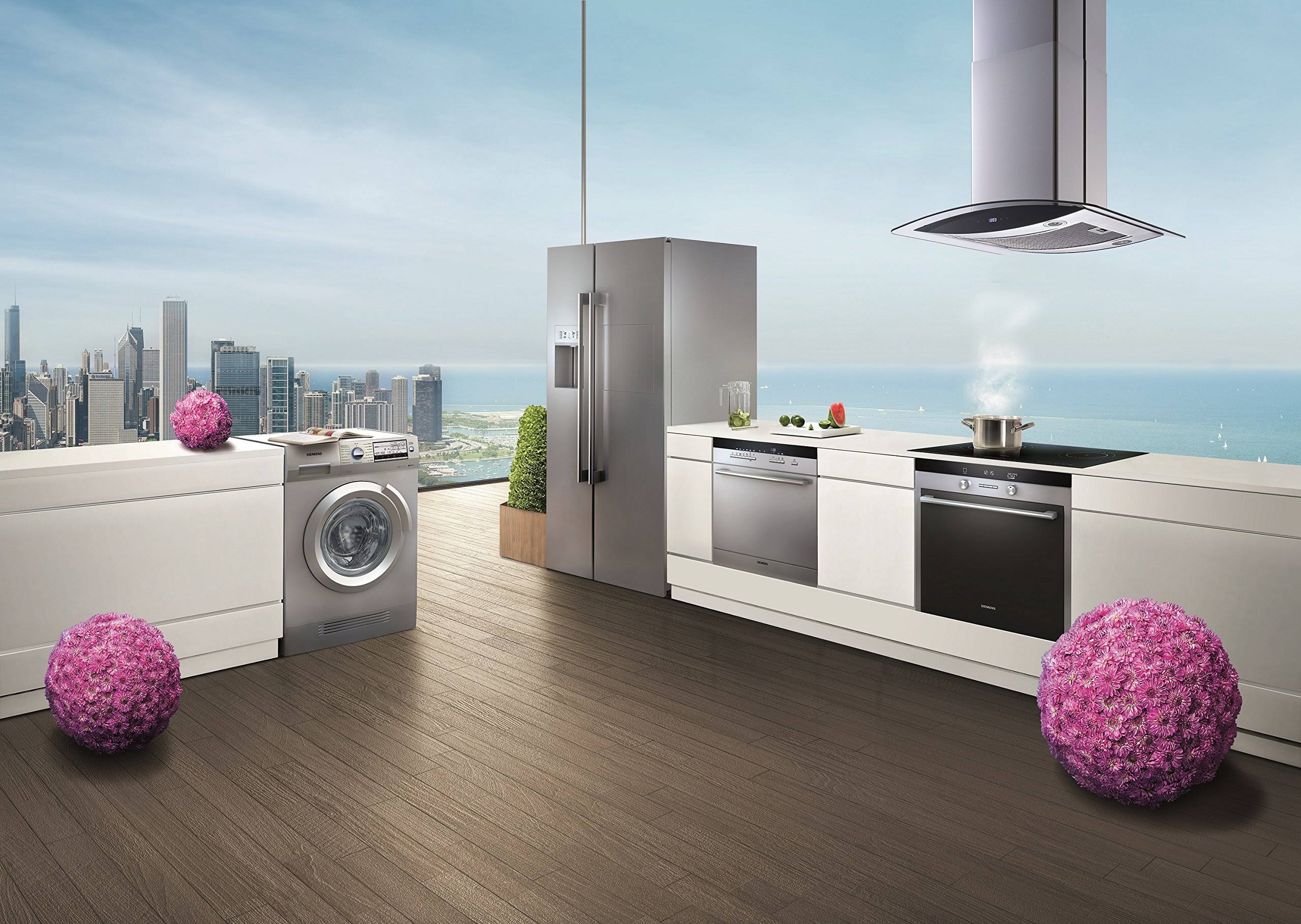 Winflo O-WH102B30G 30x22 Convertible Stainless Steel/Tempered Glass Island Mount Range Hood