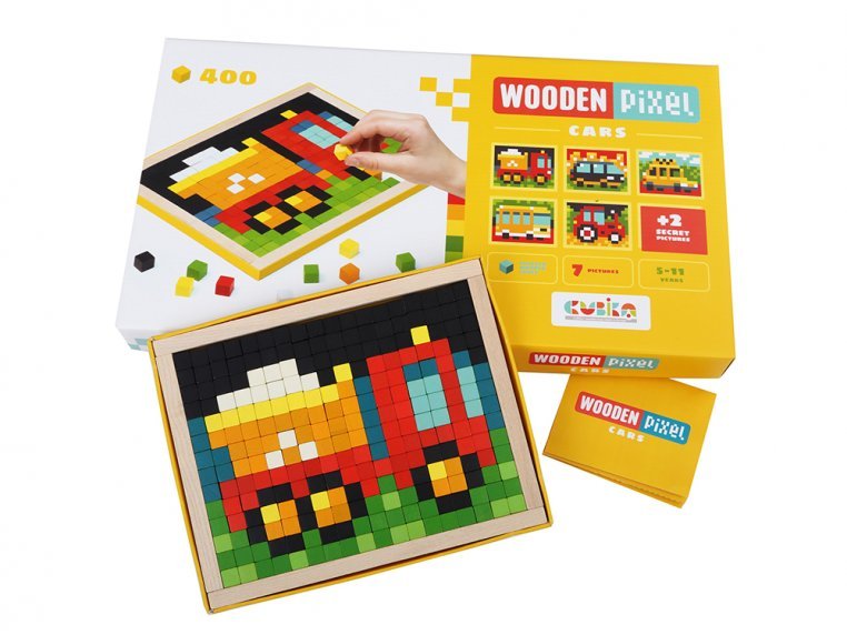 Wooden Pixel Mosaic Art Puzzle Kit