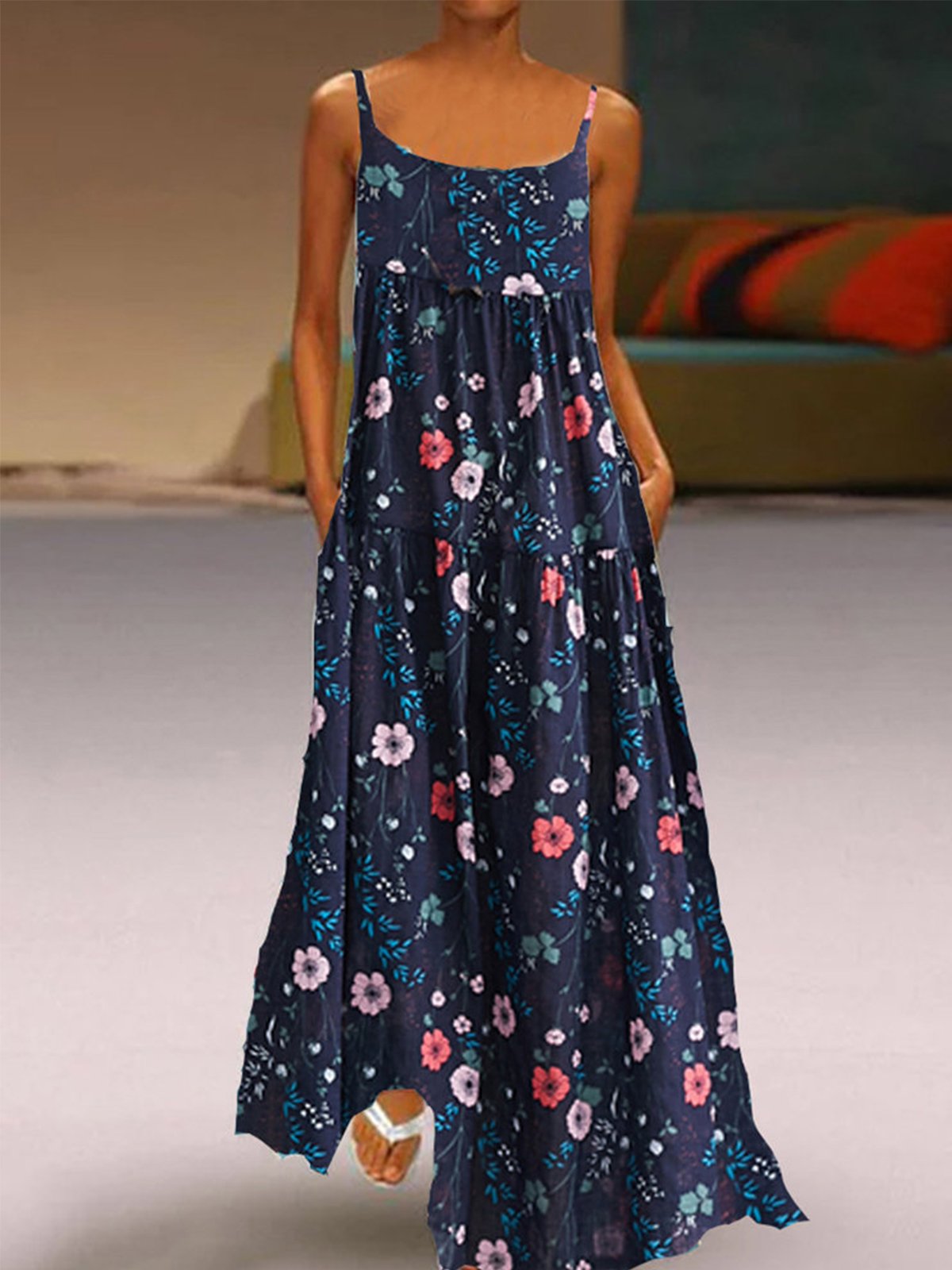 Cold Shoulder Cotton-Blend Holiday Dresses