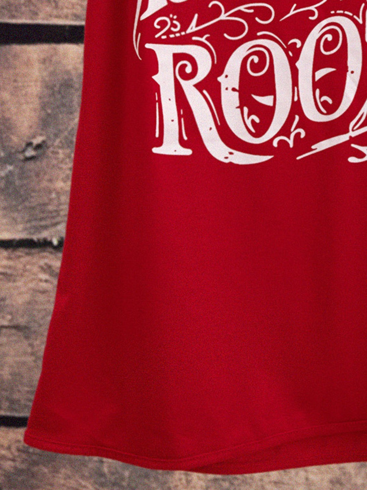 Red Casual Cotton Vests