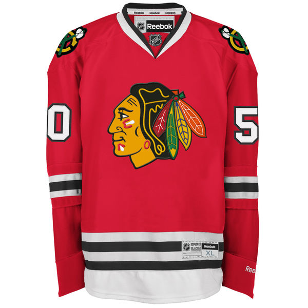 Reebok Corey Crawford Chicago Blackhawks Premier Player Jersey - Red