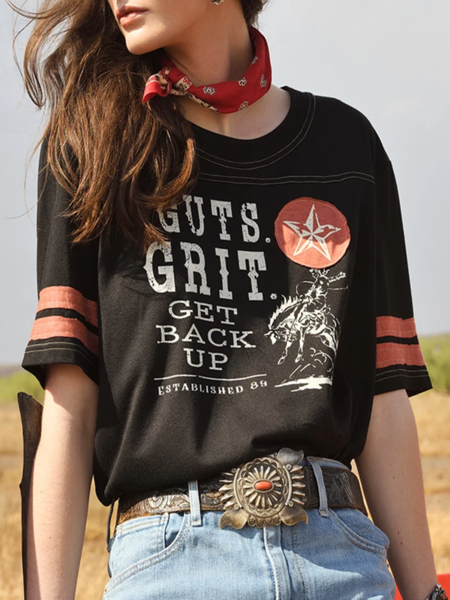 Black Short Sleeve Cotton Shirts & Tops