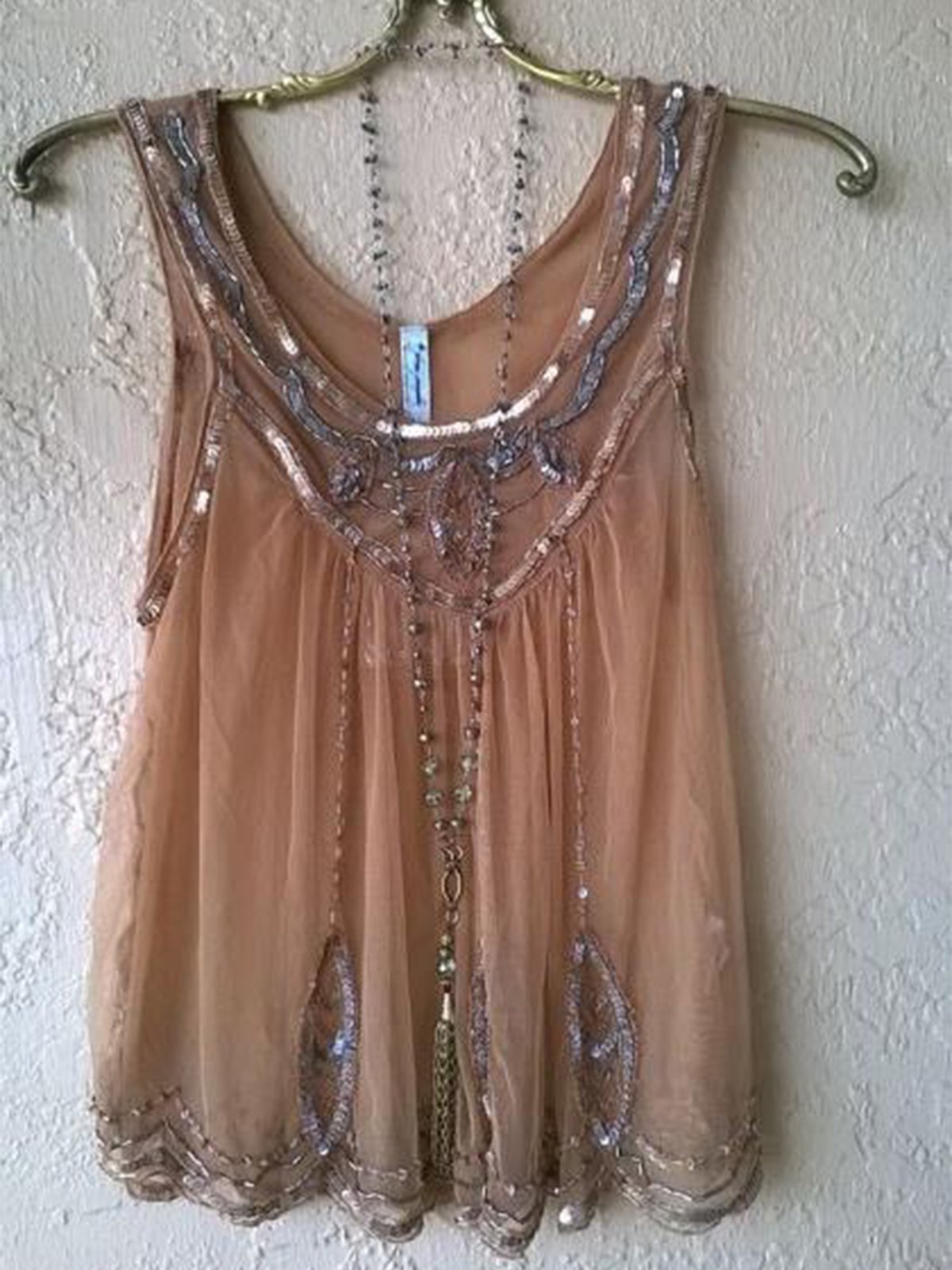 Casual Sleeveless Round Neck Tops