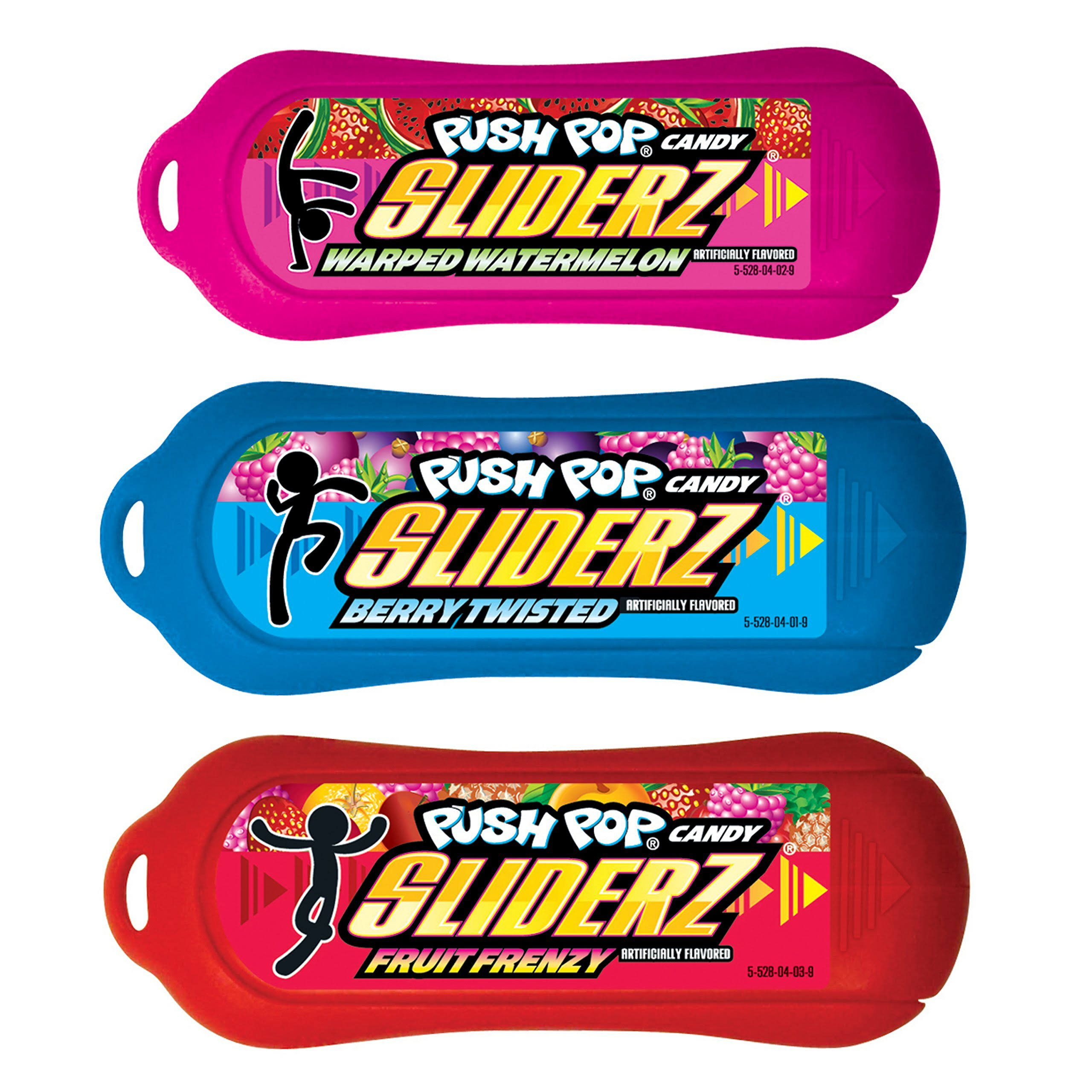 Push Pop Candy, Sliderz - 18 pack, 0.5 oz pops