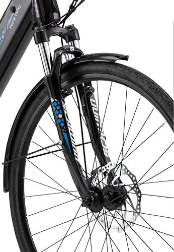 Electric Bike, 18.5-Inch Aluminum Frame, 7 Speed, 700c Wheels, 375Wh Battery