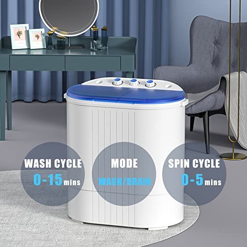 Washing Machine 12Lbs Washer and 8Lbs Spinner Laundry Combo