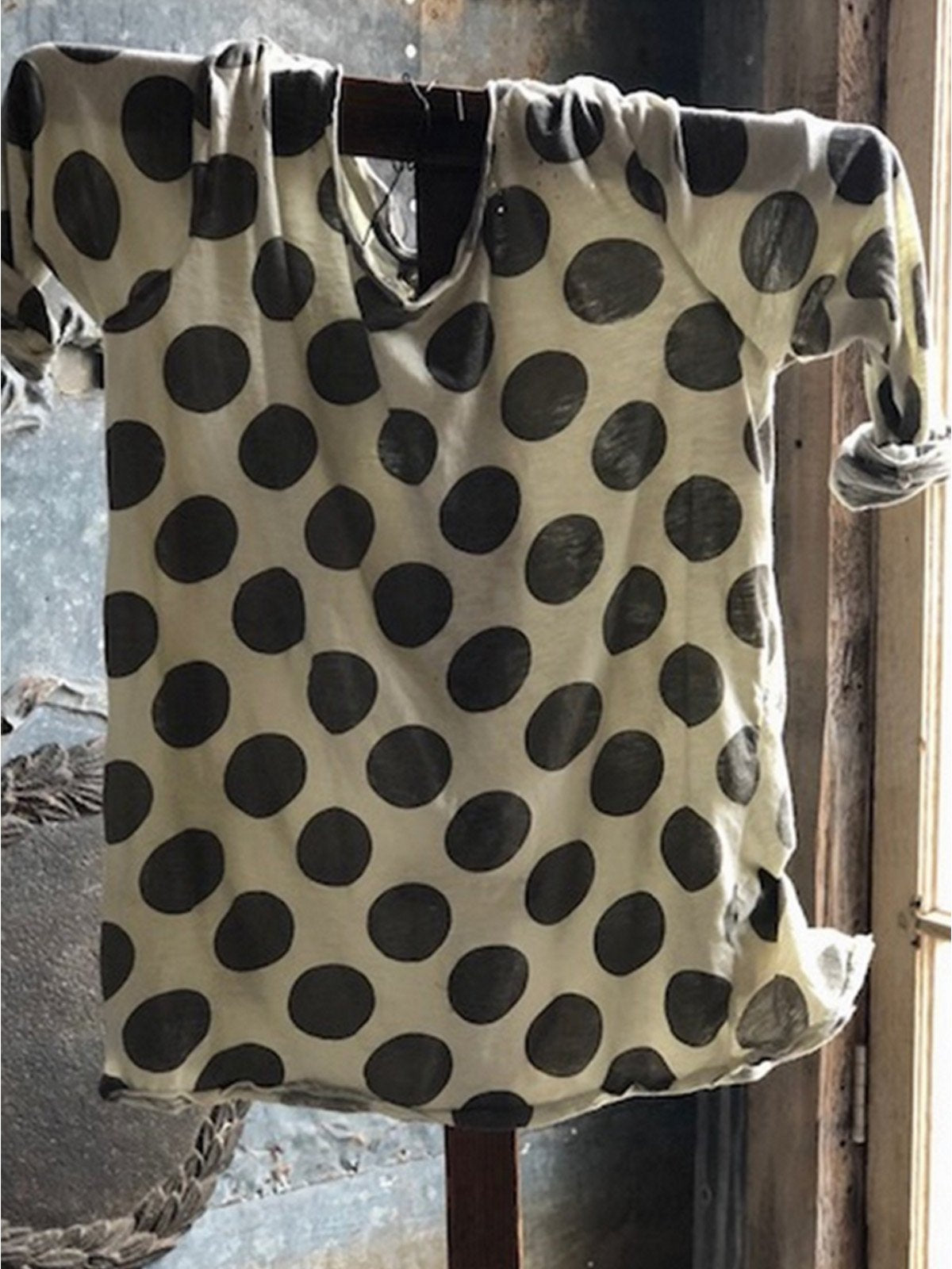 Women Casual Polka Dot Tops Tunic Blouse Shirt