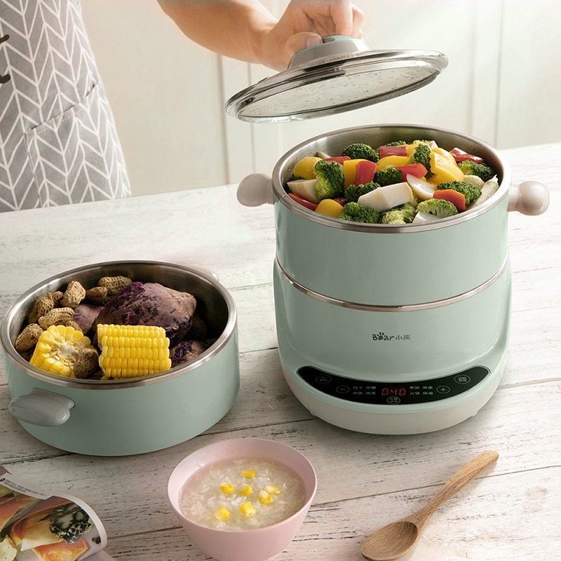 Little Bear MIUI 4L Electric Food Steamers Stainless 2 Layers Buffet Food Warmer