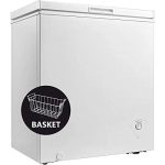 5 Cu.ft Low Noise Top Open Freezer with Removable Hanging Basket