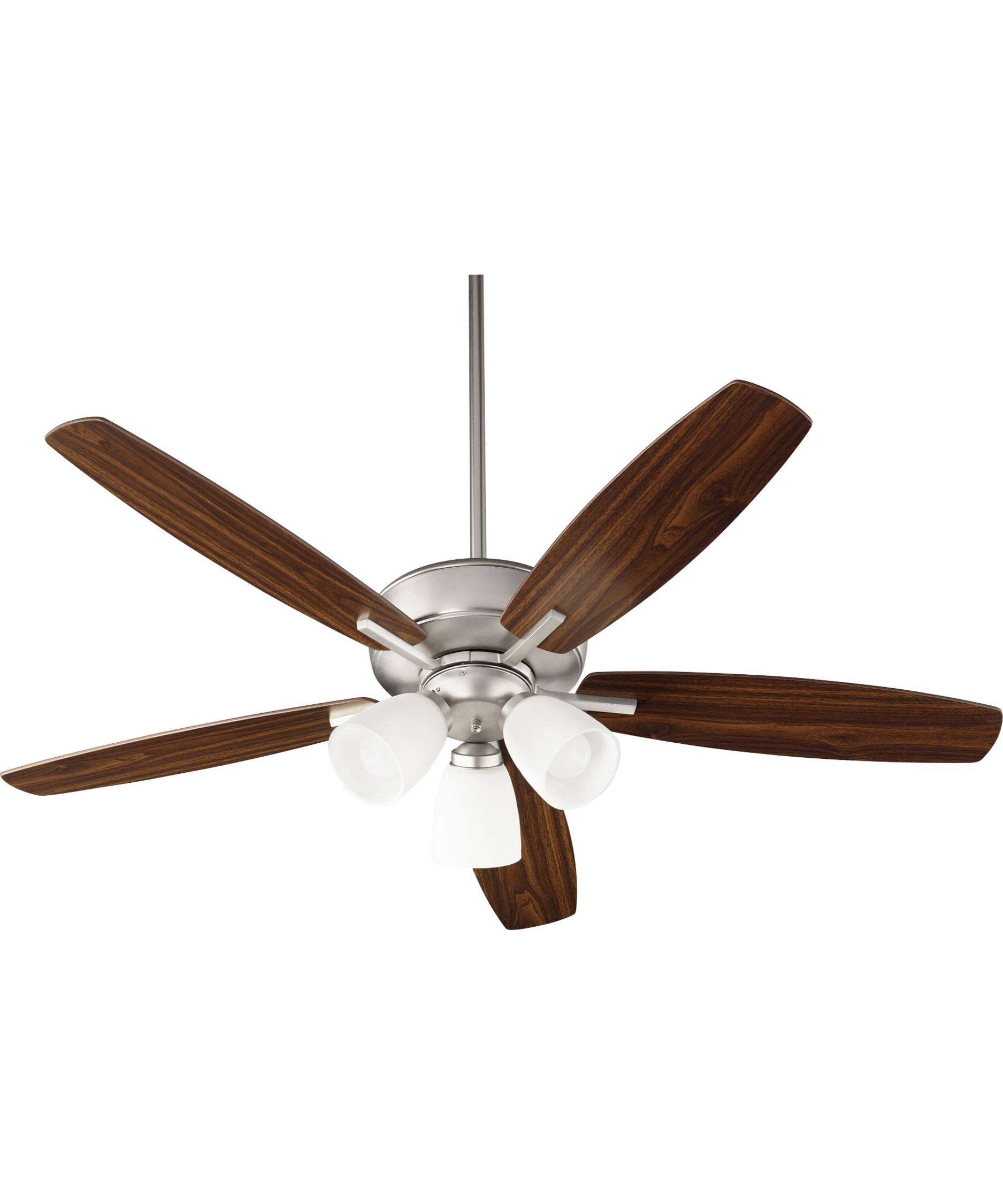 Quorum 70525-365 Breeze Ceiling Fan, Satin Nickel