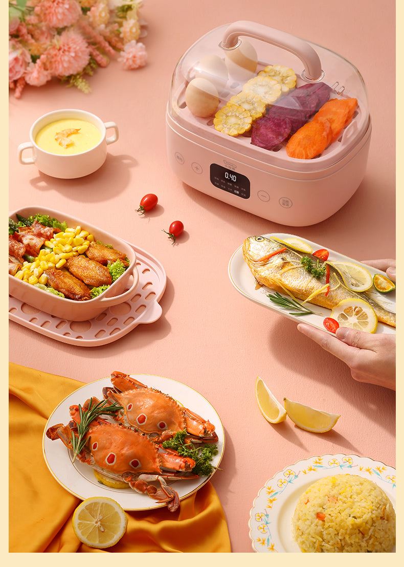Electric Food Steamer Multi-Functional Home Smart Reservation Scheduled Steam Pot
