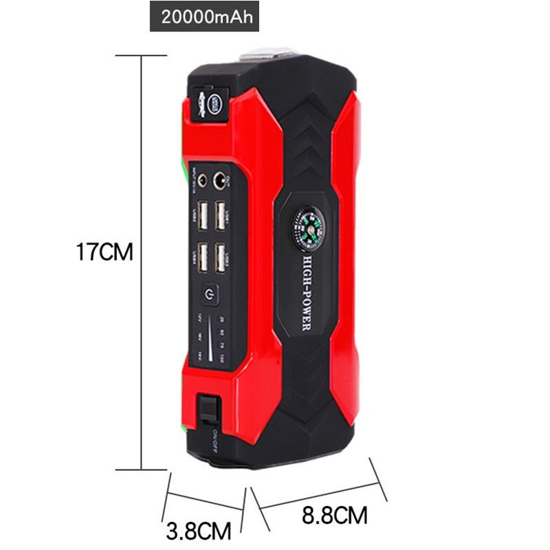 Car Jump Starter Starting Device Battery Power Bank 400A Jumpstarter Auto Buster Emergency Booster
