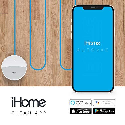 iHome AutoVac 2-in-1 Robot Vacuum+ Mopping Enabled with 2000pa Suction Power