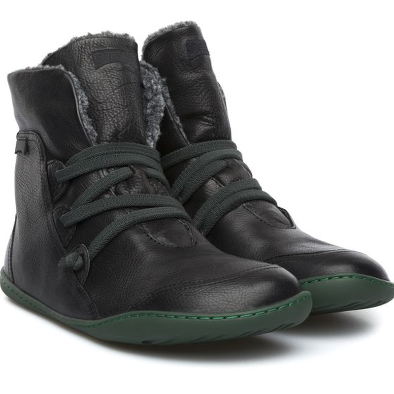 Leather Flat Heel Boots