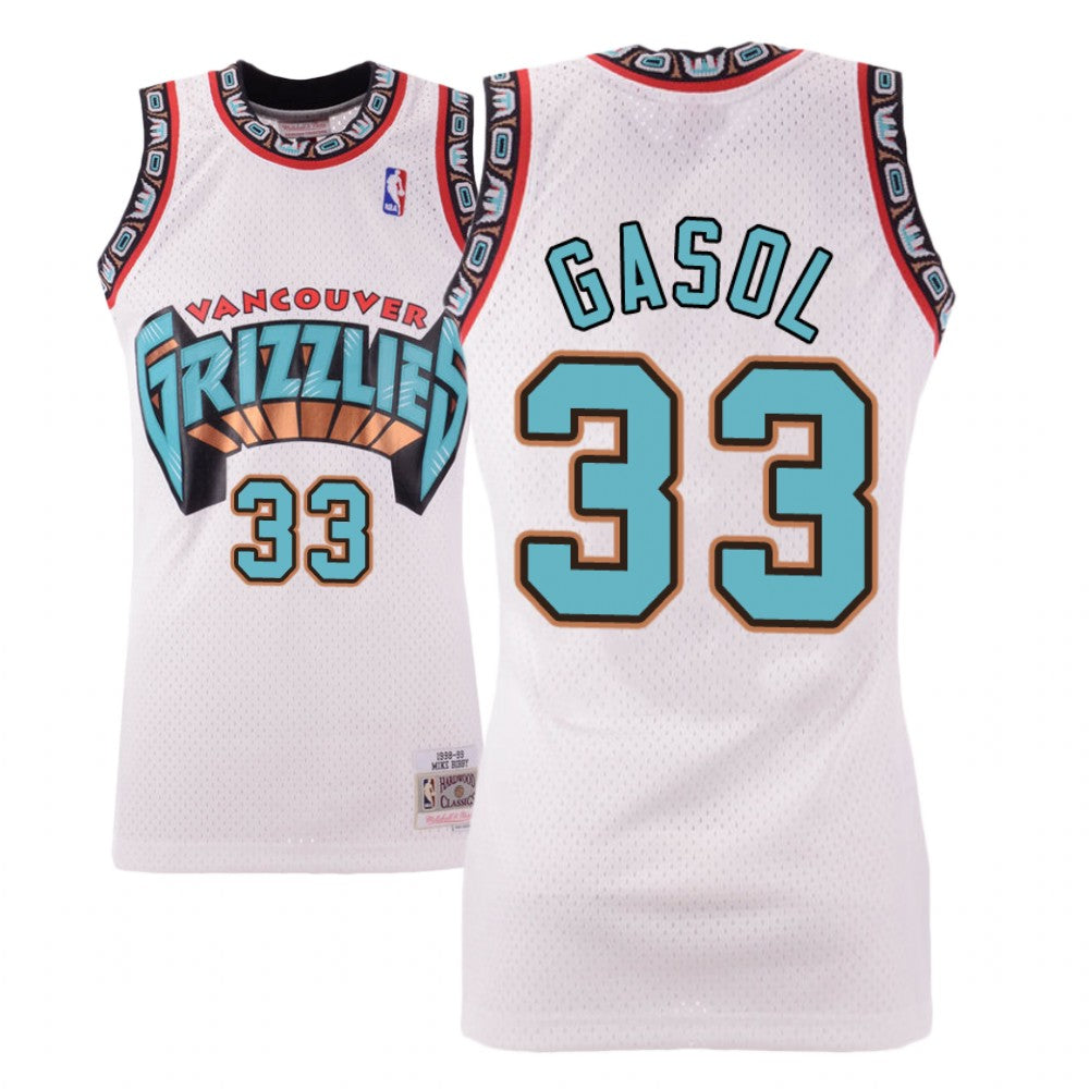 Marc Gasol Grizzlies #33 Hardwood Classics White Swingman Jersey