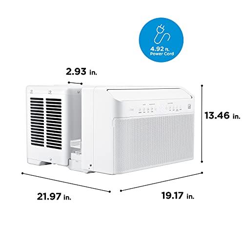 8,000BTU Window Air Conditioner w/5% Energy Saving, Smart Control, Alexa&Remote