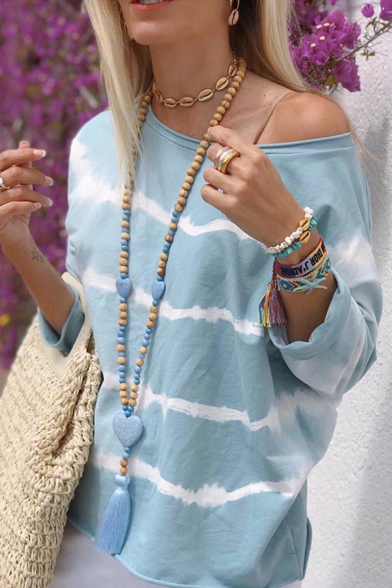 Sky Blue Tie Dye Sweatshirt