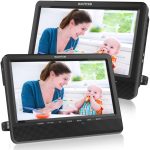WONNIE 10” Dual Car DVD Player Portable Headrest CD Players