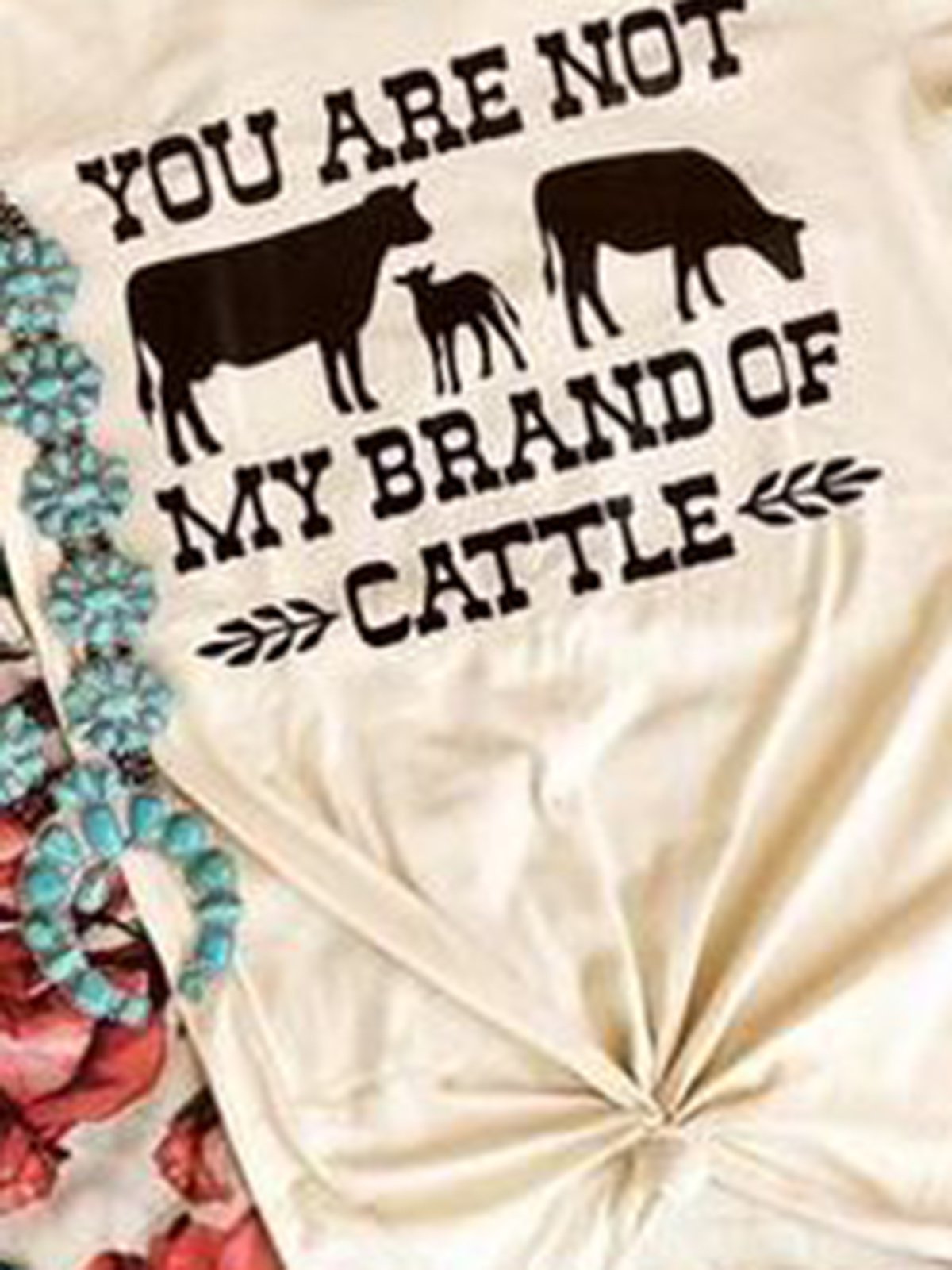 White Printed Jersey Vintage Shirts & Tops