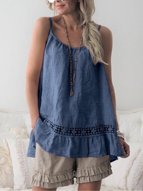 Casual Sleeveless Casual Tops
