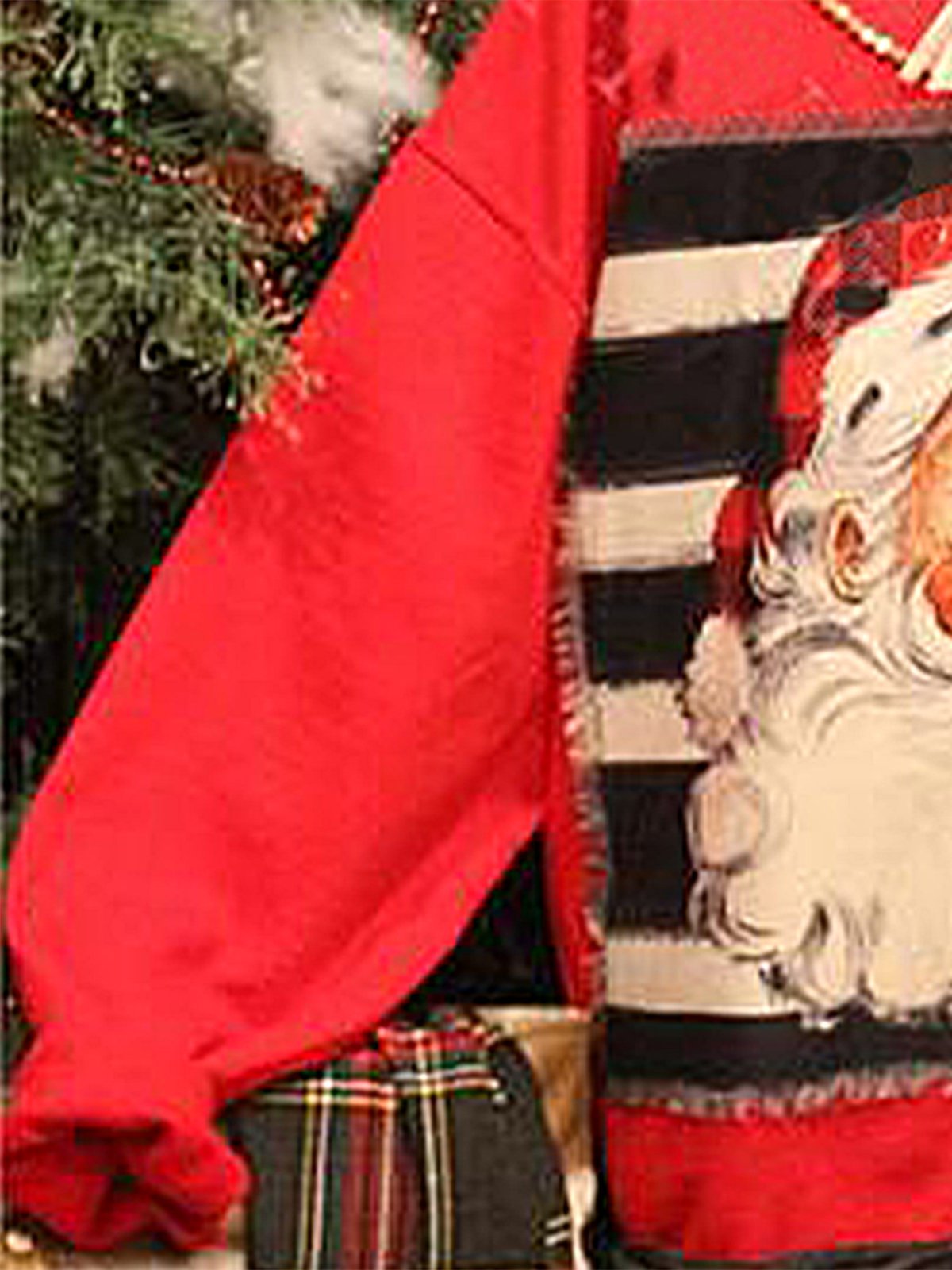 Christmas loose long sleeve printed sweatshirt